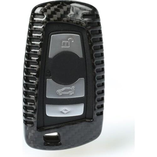Carbon Fiber Car Remote Key Case Cover For BMW E46 E39 E90 E36 E60 F30 F10 E34 E30 F20 Protective Auto Accessories Anti-drop