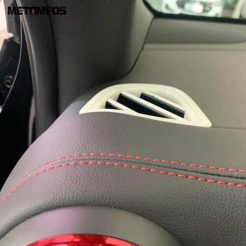 For Chevrolet Blazer 2019 2020 Front Upper Air Condition Vent Outlet Cover Trim Carbon Fiber Decoration Accessories Car Styling
