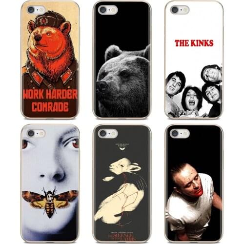 For Samsung Galaxy A10 A40 A50 A70 A3 A5 A7 A9 A8 A6 Plus 2018 2015 2016 2017 Soft Cover Silence Lambs Kinks Russian Bear