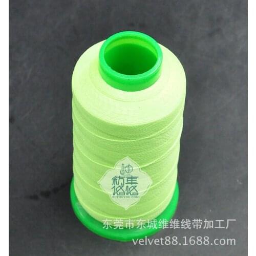 Dongguan manufacturers supply 150D/2 luminous line green luminous line