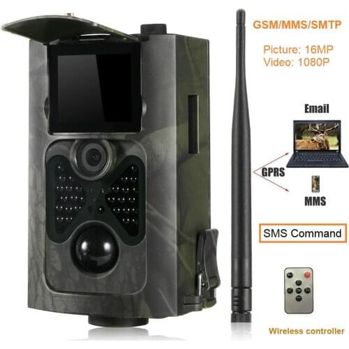 Trail Camera Hunting Wildlife Cameras 3G MMS SMTP SMS Wildcamera Outdoor Night Vision Photo Traps Waterproof Scouting HC550G