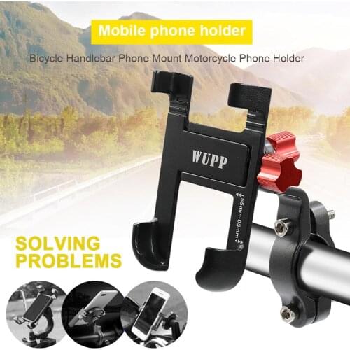 Bicycle Handlebar Phone Mount Multi-functional Mobile Phone Rack Motorcycle Aluminum Alloy Phone Holder