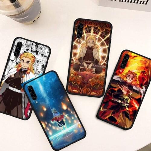 Kyojuro Rengoku Demon Slayer anime Phone Case for samsung galaxy a 51 52 71 50 12 72 21s 70 40 20e 31 30s 32 5G soft coque