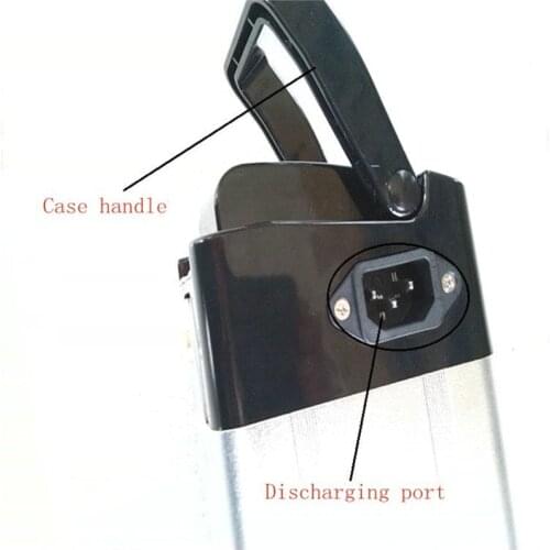 Metal 24V 36V 48V electric bicycle battery case 24V 36V 48V Silver Fish electric bike Aluminum housing top discharge battery box