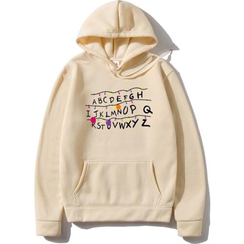Mens Hoodie Fashion Winter Autumn Stranger Things Printed Men Women Fleece Warm Hoodies Sweatshirts Japanese Pullover Hoody Tops