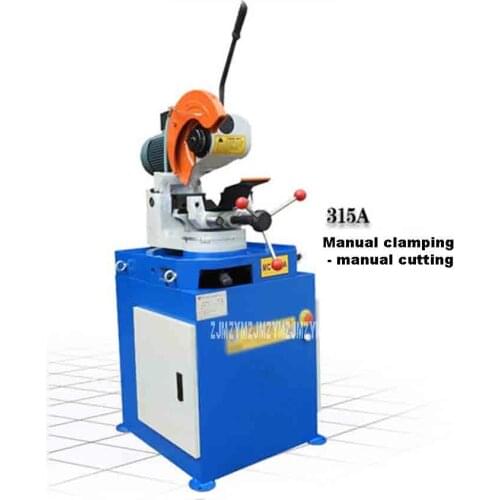 New MC-315A Manual Pipe Cutting Machine Metal Tube Circular Sawing Machine Stainless Steel Pipe Cutting Machine 220V/380V 2.4KW