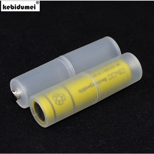 Kebidumei 2Pcs 2020 AAA to AA Size Cell Battery Converter Adapter Batteries Holder Plastic Case Switcher High quality Wholesale