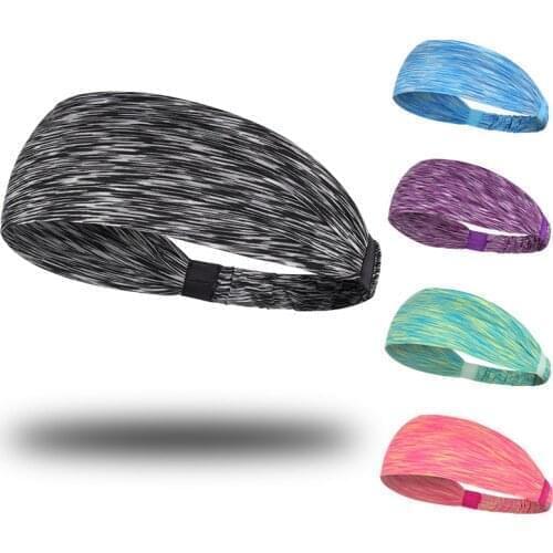 Summer Outdoor Cycling Sports Headband Men Sweatband Breathable Elastic Women Colourful Running Fitness Yoga Absorption