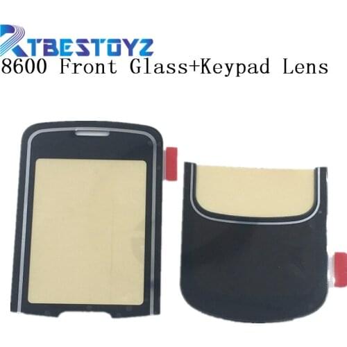 RTBESTOYZ Black Lens For Nokia 8600 LCD Screen Glass lens and Keypad Lens With Double Side Sticker