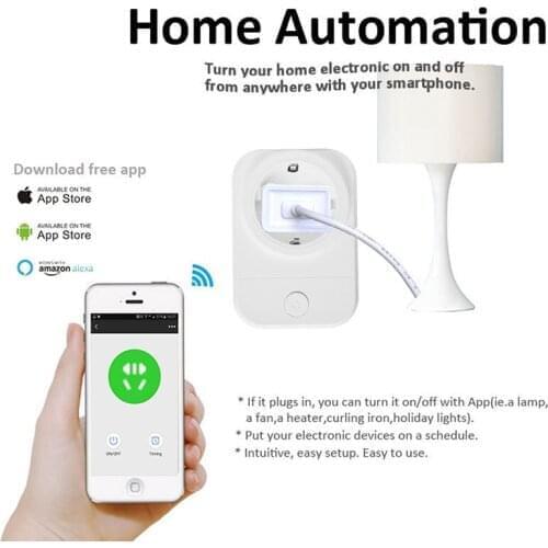 Wifi Smart Socket EU/UK/FR Power Plug Smart Plug Mobile APP Remote Control USB Output Works with Amazon Alexa Google Home