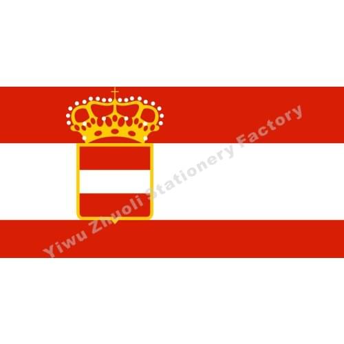 Hungary flag 1869-1914 naval 150X90cm (3x5FT) 120g 100D Polyester Double Stitched High Quality Banner Ensign Free Shipping