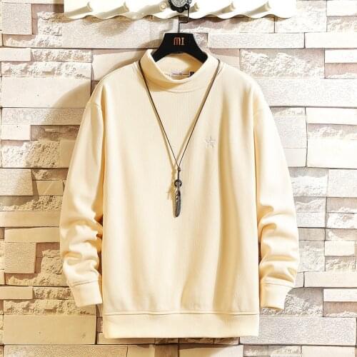 Japan Style Casual O-Neck 2021 Black Hoodie Sweatshirt MenS Thick Fleece Style Hip Hop High Streetwear Clothing