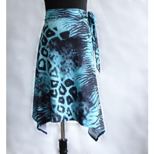 Latin Dance Skirt One Piece Skirt Short Skirt Square Dance Adult Womens Skirt Practice Performance Clothes 2020