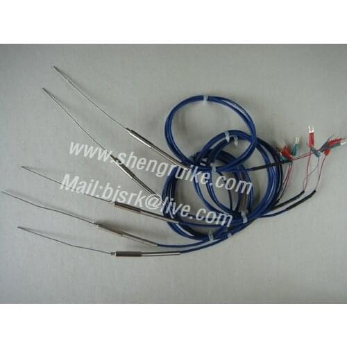 1*100*1000mm J type thermocouple with lead wire ,two wire system, Free Shipping