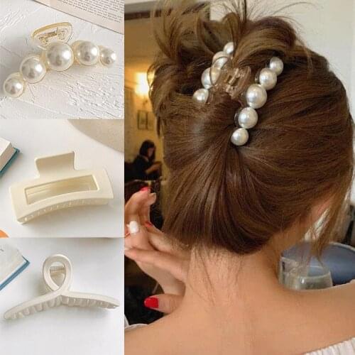 2pcs Square Acrylic INS Korean Hair Clips Girls Transparent Hairpins Crab Claws Clamp Korean Hair Accessories for Women Hairpin