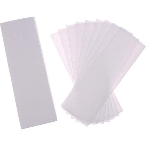 200 Pack Hair Removal Waxing Strips Non woven Wax Strips Epilating Strips for Face, Legs, Underarms, Body and Bikini, White