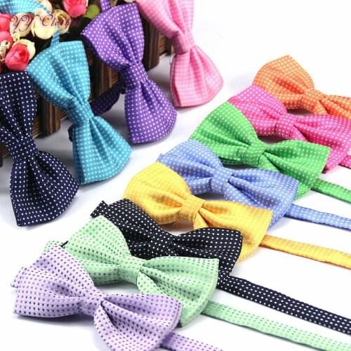 2016 newest Fashion Polyester Mens Polka Dot Bow Tie For Wedding Prom Party Gravata Corbatas neck tie for men 23colors