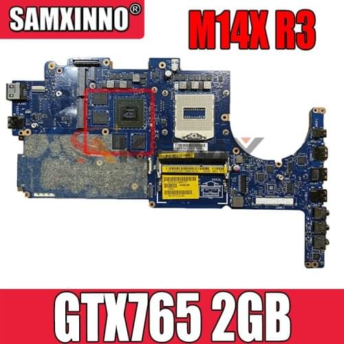 Akemy For DELL Alienware M14X R3 Laptop Motherboard DDR3L GTX765 2GB CN-02KVD5 02KVD5 2KVD5 VAR00 LA-9201P 100% Tested