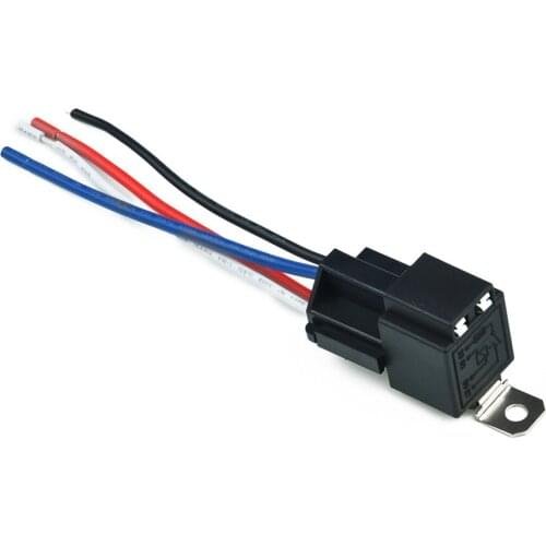 Amp Relay Metal Polyamide Truck With Socket Base/Wires/Fuse SPST Portable