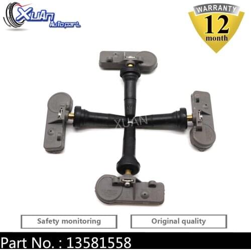 XUAN TPMS For Chevrolet Corvette Equinox Express Silverado Suburban 1500 2500 3500 HD 13581558 Tire Pressure Monitor Sensor