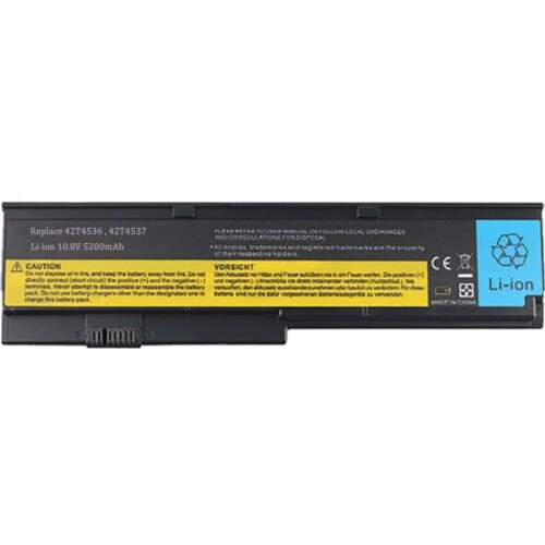 For ThinkPad X200 X200s X200si X201 X201s X201i X201si Series laptop 42T4536 T2T4537 10.8V 5200mAh Rechargeable batteries
