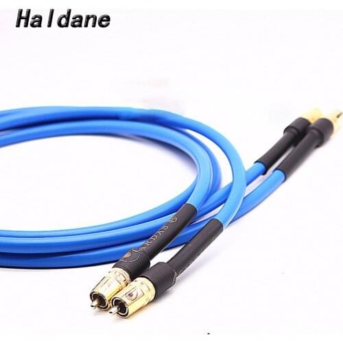 Haldane Pair HIFI Cardas Clear Light Wire Cardas RCA Interconnect Audio Cables RCA Cable whith Rhodium Plated RCA Socket