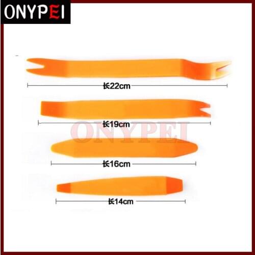 Free Shipping 4pcs/set Installation Removal Plastic Pry Tool Kit Set Car Door Clip Panel Trim Dash Audio Stereo Radio Installati