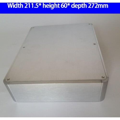 KYYSLB 2106 211.5*60*272mm Aluminum Blank Amplifier Chassis Box House DIY Enclosure with Feet Screw Amplifier Case Shell