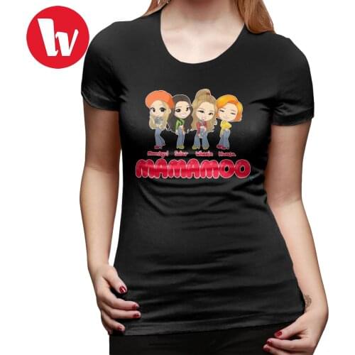 Kpop Mamamoo T-Shirt MAMAMOO You Re The Best T Shirt Plus Size Simple Women tshirt O Neck Printed Short-Sleeve Ladies Tee Shirt