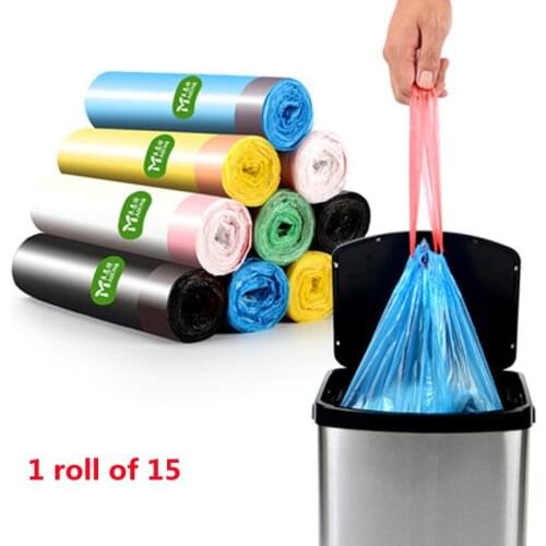 Drawstring Garbage Bag Portable Kitchen Household Automatic Closing Thickening Kitchen Point-breaking Garbage Plastic Bag
