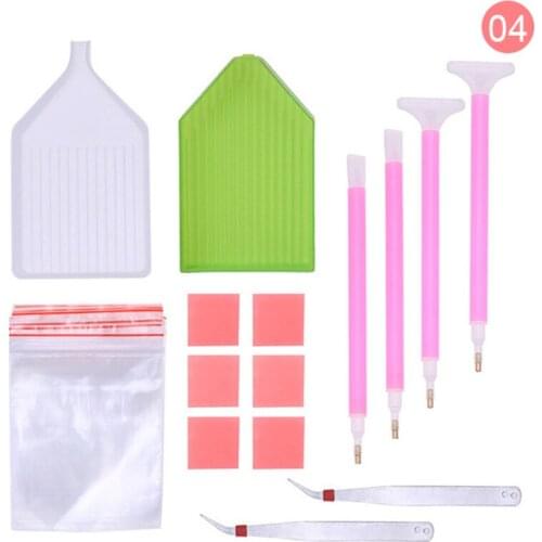 Diy Cross Stitch Diamond Painting Embroidery Accessories Tools Kit Adult or Kids Diamond Painting Box Mosaic Glue Pen Kit