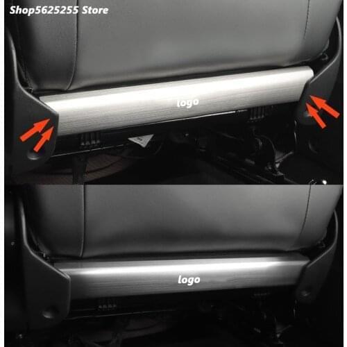 Stainless Steel Back Seat Anti-kick Plate Trim for Skoda Octavia A7 Accessories 2021 2020 2019 2018 2016 Rear Seat Board Cover