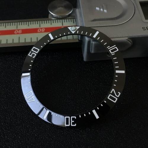 Sloping ceramic bezel insert 40*31.8mm For Rolex Sea-Dweller watch parts