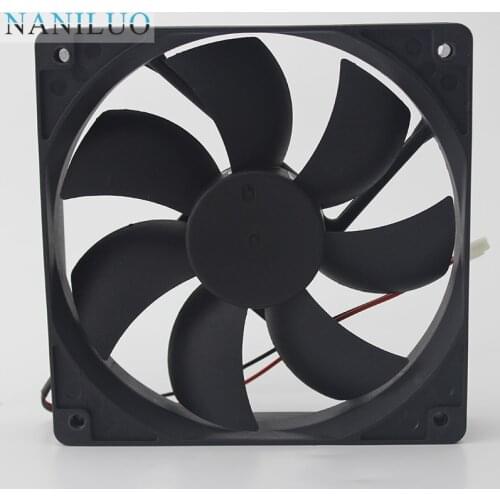 NANILUO 0.12A 1500RPM 120mmx120mmx25mm 12V 2 Pin 12cm PC Case 120mm DC Cooling Fan