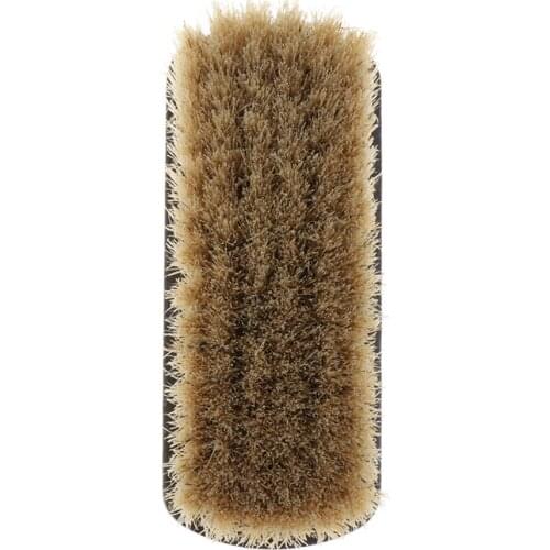 Natural Wooden Handle Shoes Cleaner Brush Polish Buffing Shine Cleaning Tool