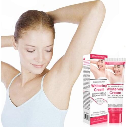 50ml Natural Underarm Whitening Cream For Axillary Private Parts Body Butter Skin Whitener Cream for Woman Remove Peculiar Smell