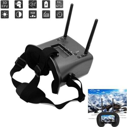 FPV 008D DVR Goggles with DVR 5.8G 40CH 480*272 Diversity Video Goggles for RC Quadcopter Multicopter