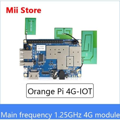 Orange Pi 4G-IOT Development Board 1G Cortex-A53 8GB EMMC Support SIM Card Bluetooth Android6.0 Single Board
