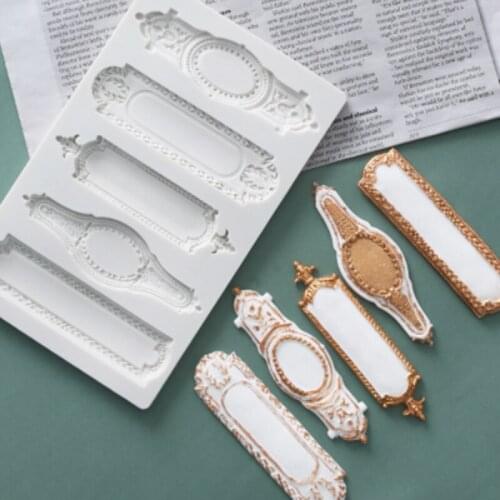 Various Types Frame Mold Fondant Cakes Decorating Tools Silicone Molds Sugarcraft Chocolate Baking Tools For Cakes Gumpaste Form