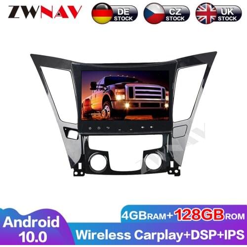 Stereo Multimedia Audio Navigation Android10 128G Car GPS DVD Player Auto Radio DSP For Hyundai Sonata Head Unit