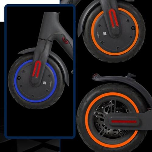 Scooter Wheel Hubs Protective Reflective Sticker For Xiaomi Mijia M365 Pro Electric Scooter For M365 Scooter Parts