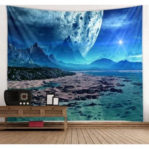 Extra-terrestrial Milky Way Space Scene Decoration Background Wall Decoration Hanging Cloth Extra Large Size Optional