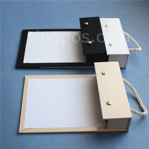 Fabric Samples Book Cover 175mm, swatch stack pad card holder textile materials stackbook 7" leather cloth display binder hanger