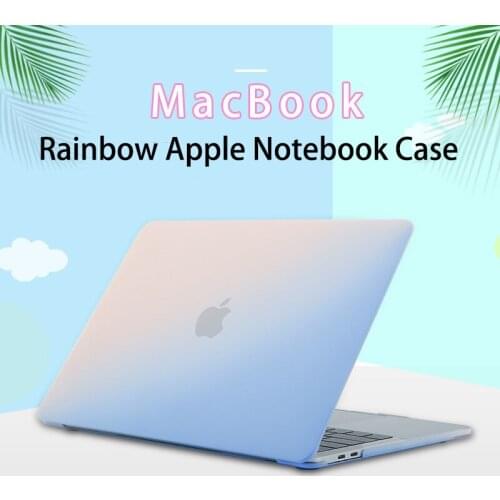 For Apple Notebook Protective Shell MacBook Air Pro 11.6 12 13 15.4 16 inch Computer Protective Cover Matte Rainbow Case