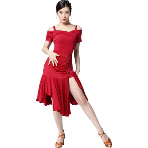 Women Tassel Latin Dance Dress Clothing Salsa Costume Ballroom Competition Dance Skirt