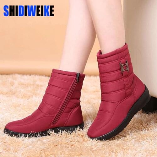 Snow Boots 2021 Brand Women Winter Boots Mother Shoes Antiskid Waterproof Flexible Women Fashion Casual Boots Plus Size