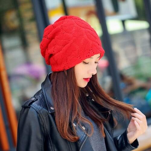 Winter Hats for Woman Autumn Beanies Knitted Blends Soft Warm Cap Women SkullCap Female Fashion Casual Outdoor Mask Ski Caps