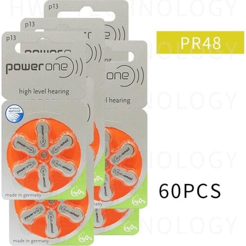10pack(60pcs )High Quality Genuine original PR48 P13 A13 S13 zinc air button battery for Hearing aid Free Shipping