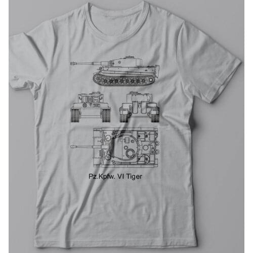 100% Cotton Good Quality Casual Free Shipping Battle Tank Kpfw Tiger T-Shirt Military Germany Wwii Ww2, World of Tanks T Shirt