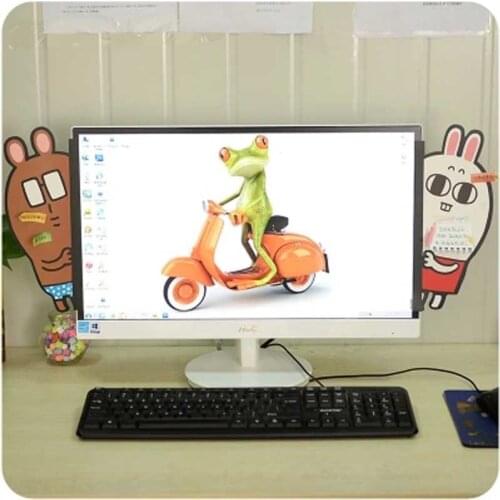 2PCS Cute Animal computer message board display acrylic notes posted convenient monitor screen side sticky notes message board
